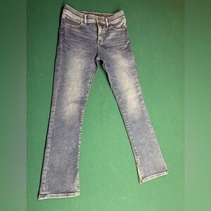 Express Mid-Rise Medium Wash Boot Cut “Skyscraper” Jeans